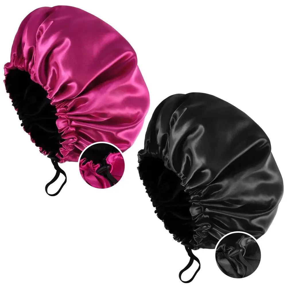 Silk Satin Hair Bonnet - Luxe Beauty Essentials